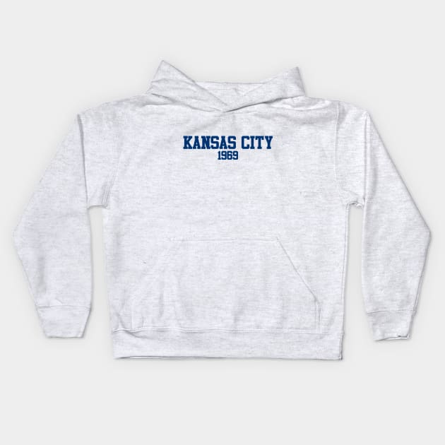 Kansas City 1969 Kids Hoodie by GloopTrekker